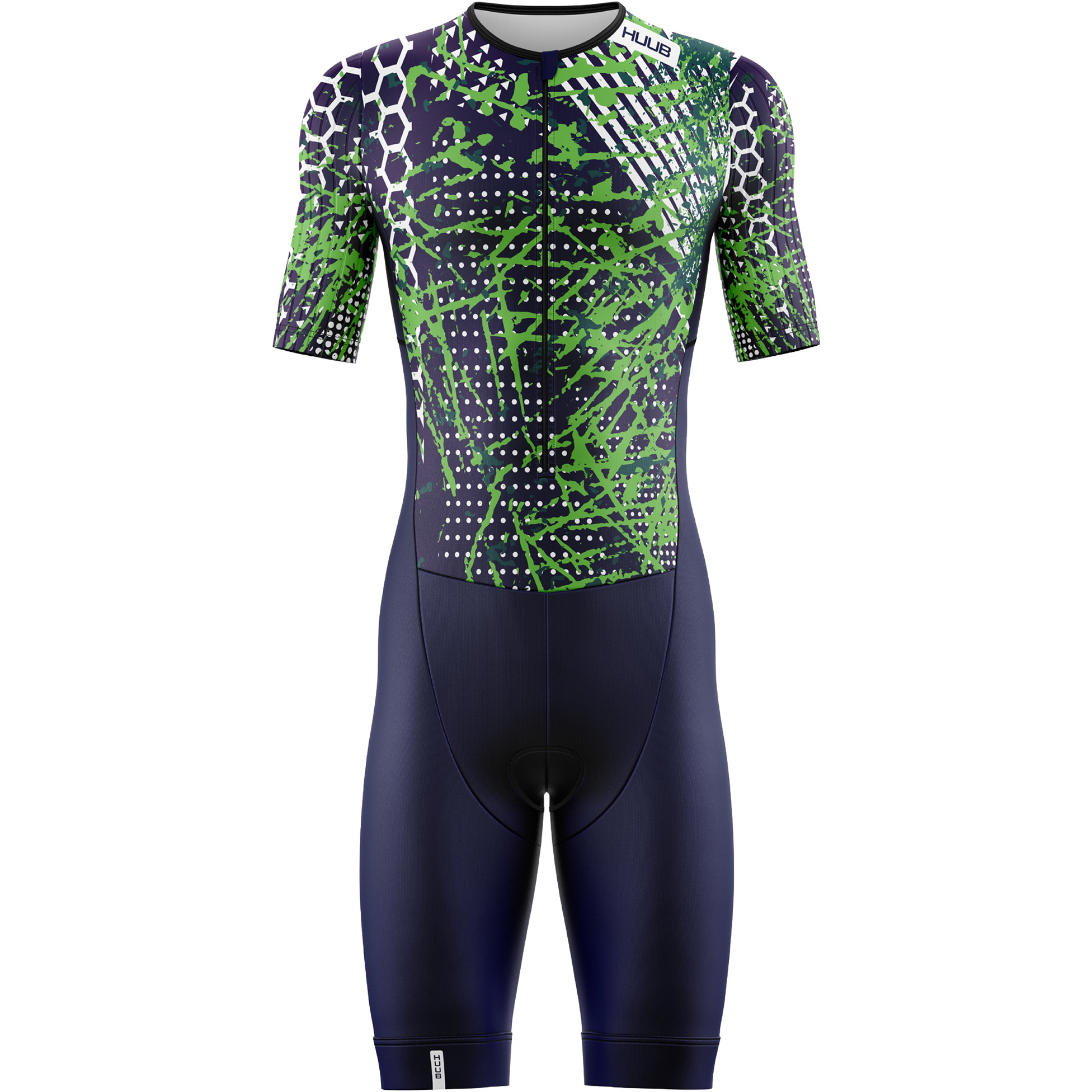 2026 HUUB Herre-triatlon-dragt COLTSNL  Navy / Lime